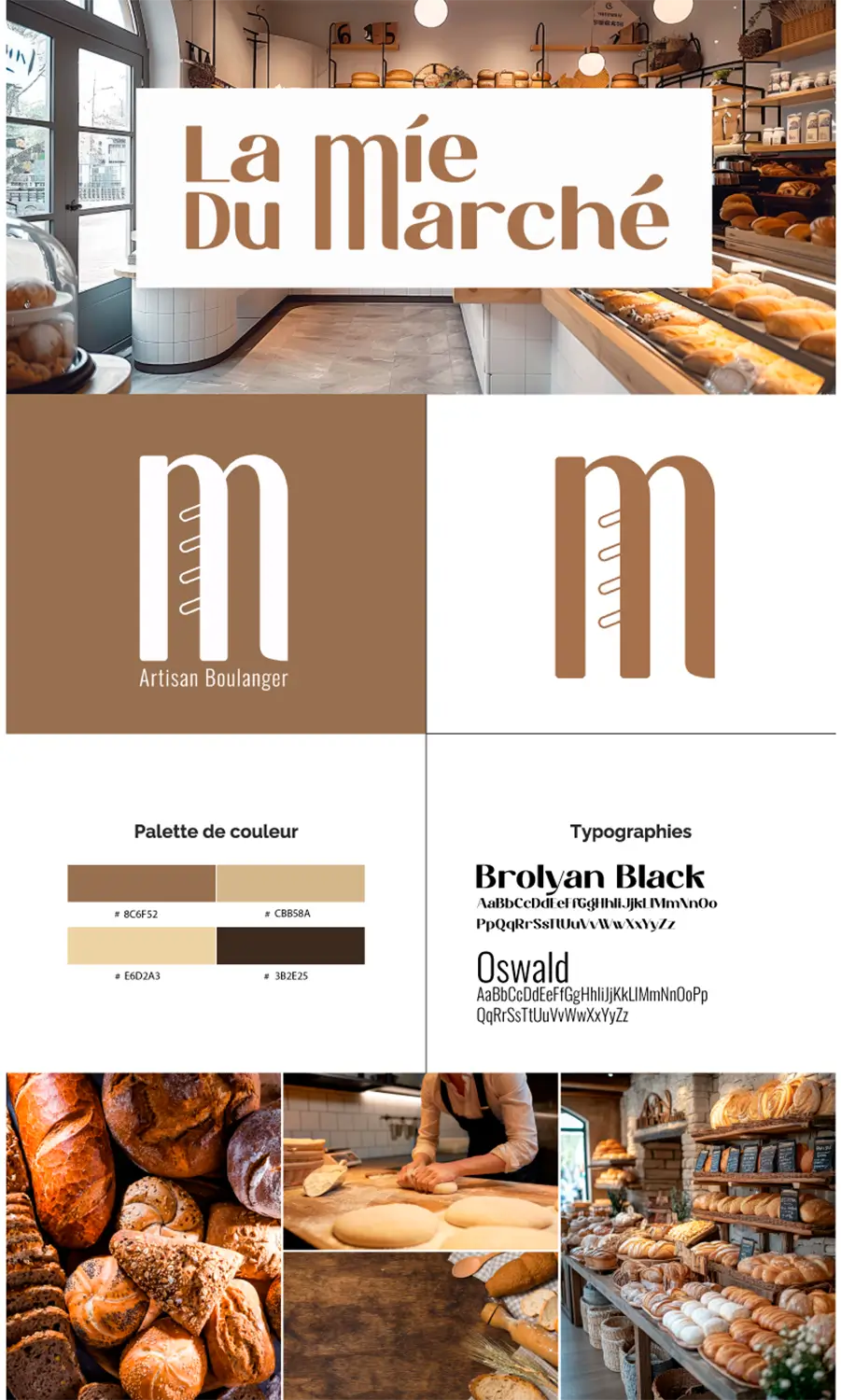 Home Brandboard charte graphique restaurant créé par graphiste Bretagne