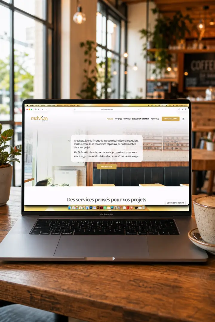 Création site web one-page - graphiste webdesigner Bretagne
